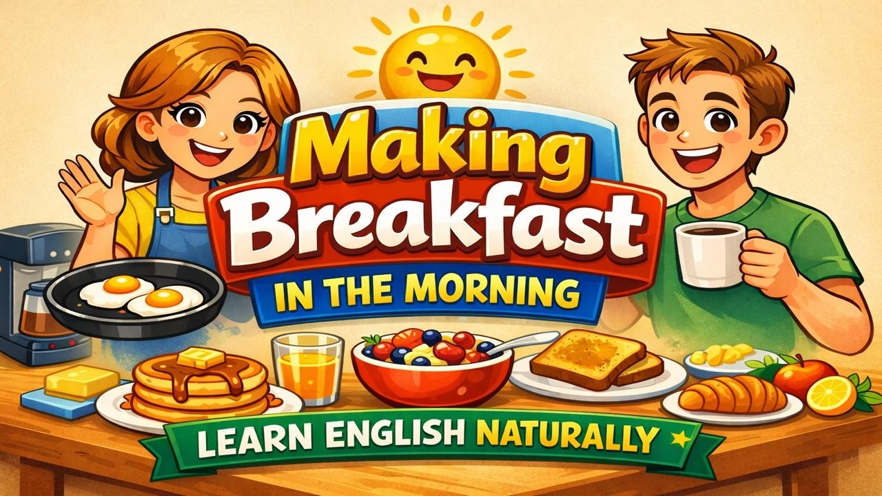 Making Breakfast in the Morning | Learn Daily Life English Naturally.