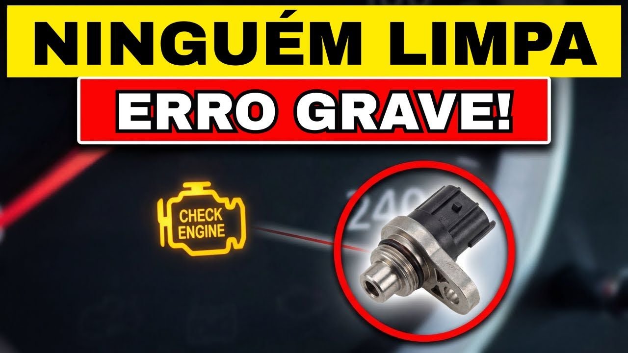 O sensor que mais FALHA no seu carro e quase ninguém limpa