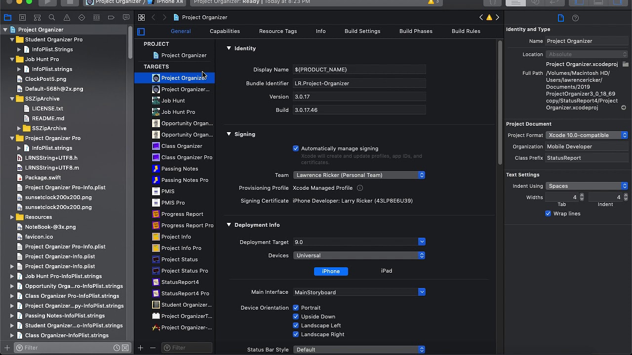 XCode Version 10 2 1 AppleSupport Crash Demo