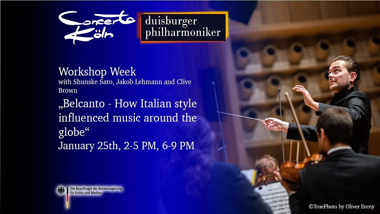 “Belcanto – How Italian style influenced music around the globe” with Jakob Lehmann