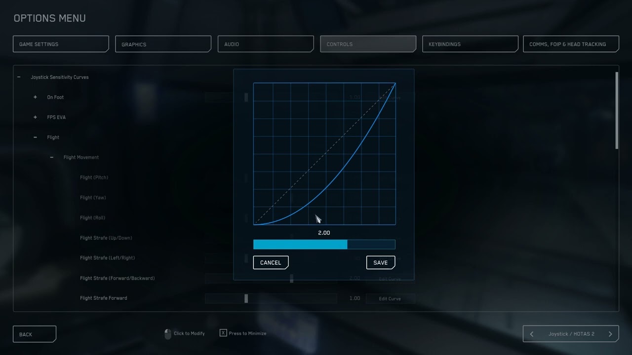 Star Citizen Control curves  How and why to use them