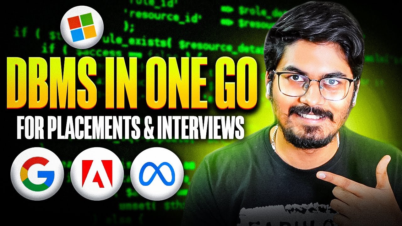 [Part 1] DBMS in one shot with Interview questions
