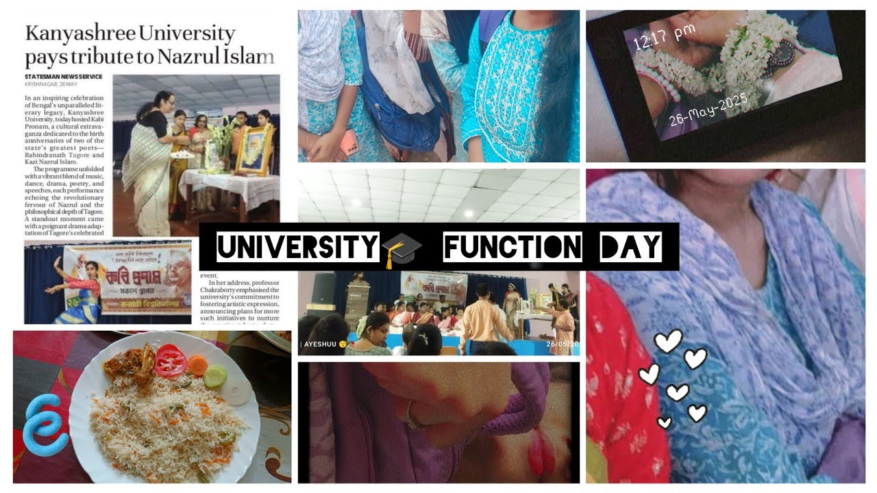Kanyashree University🎓 paystribute to Nazrul Islam 🍁🌷😊 #ayeshuuvlogs