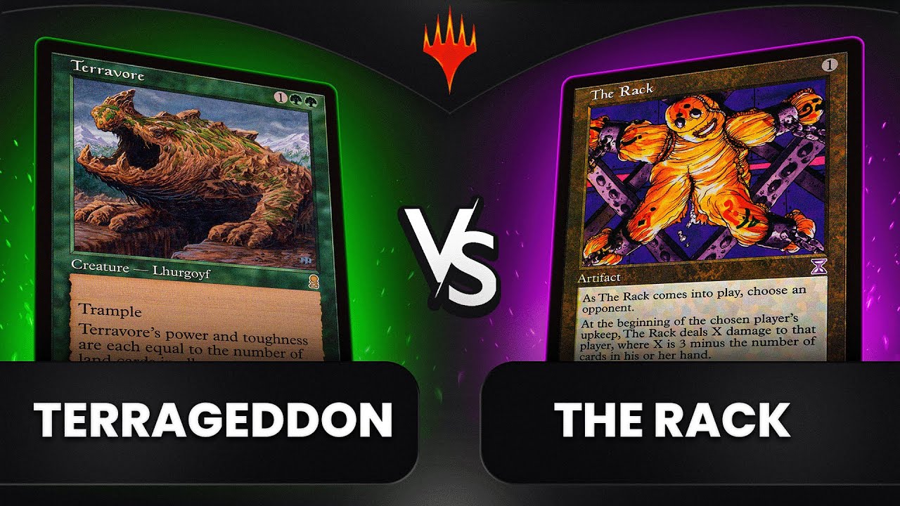 TERRAGEDDON vs. THE RACK | Magic: The Gathering (Pre-Modern Gameplay IRL)