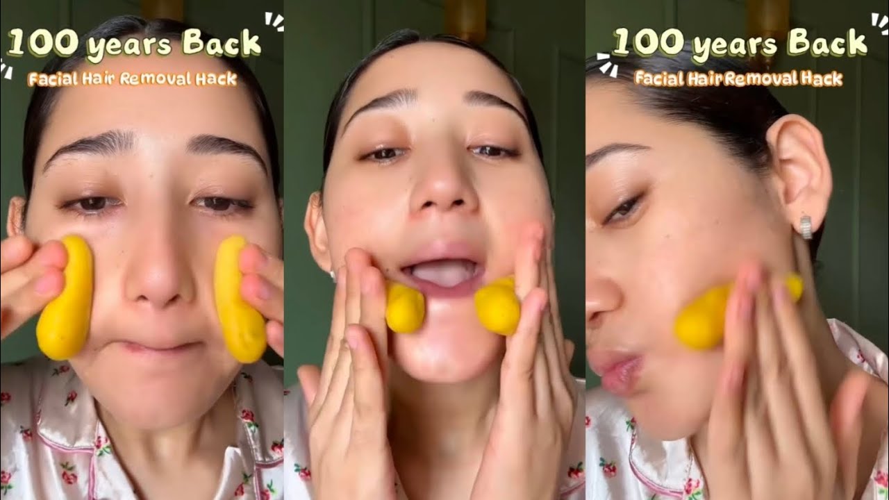 عجينه الدقيق الهنديه‼️بدون سكر ولا ليمون😲هتتخلصي من شعر الوجه والجسم🙈وبدون الم وتفتيح رهيب كمان ❤️🔥
