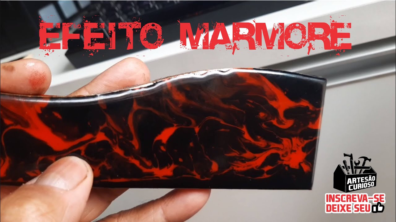 COMO FAZER EFEITO MÁRMORE COM RESINA