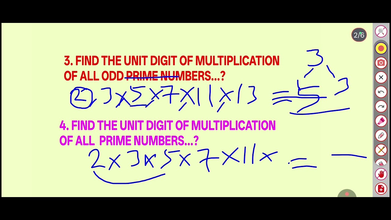UNIT DIGIT ALL CONCEPT IN ONE VIDEO.