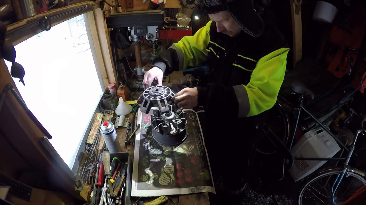 Skidoo 600 ACE clutch repair without special tools