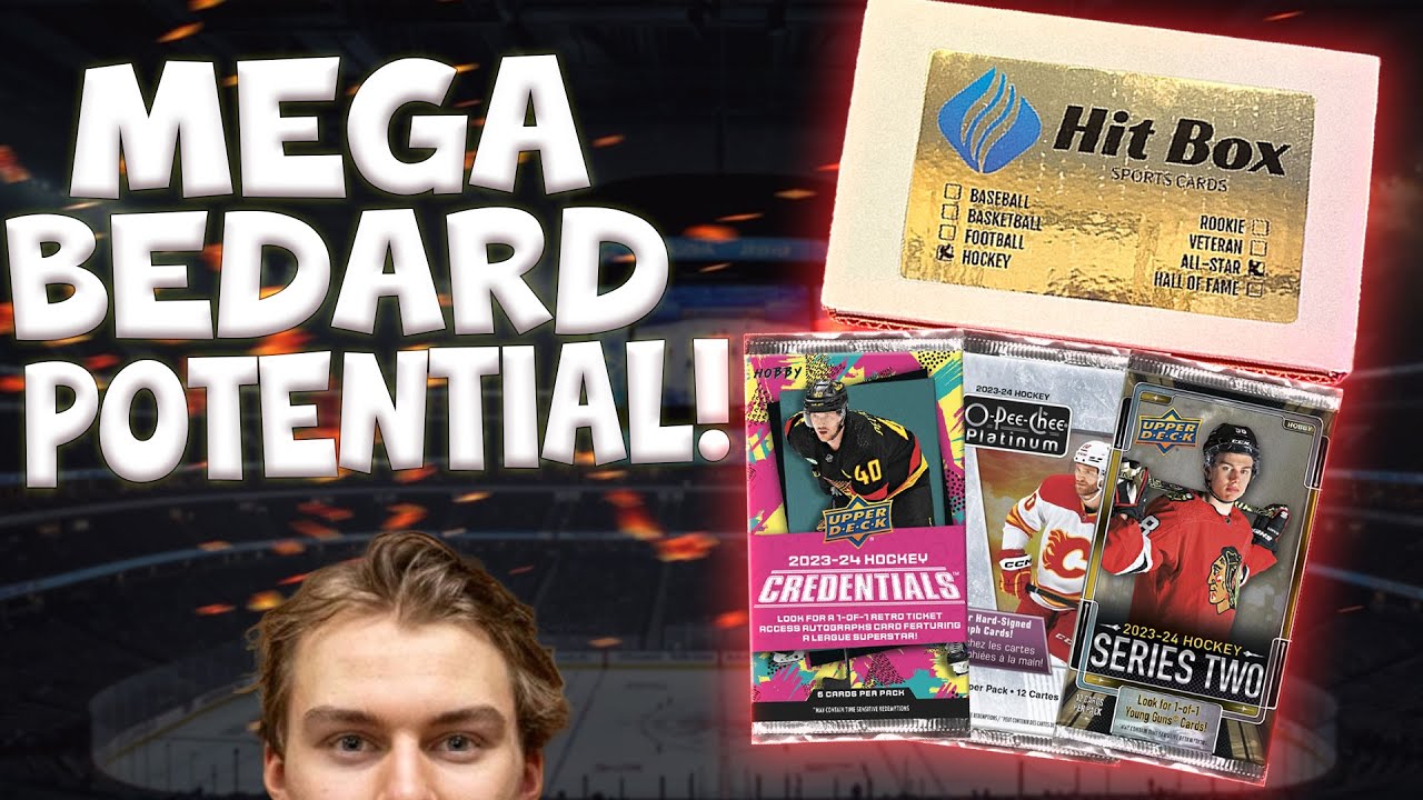 BIG TIME Bedard Chases! Открываем ноябрьский Hit Box Hockey Cards Allstar Subscription Box