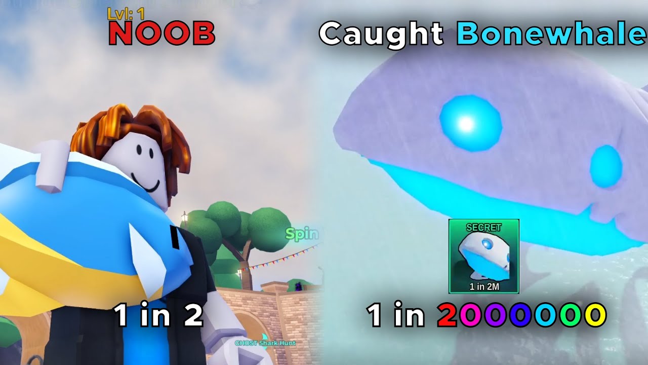 I Went From Noob To Pro In 48 Hours In Roblox Fish It! Caught Rare Secret Bone Whale | 1 in 2000000