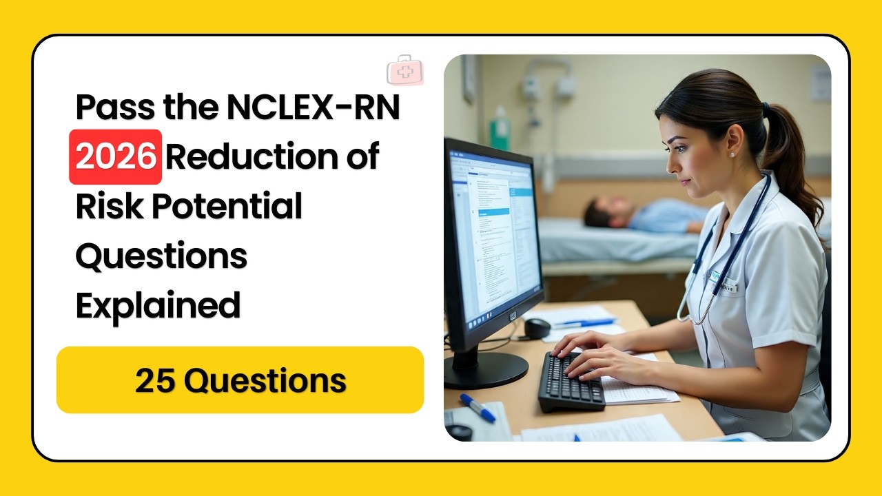 Pass the NCLEX-RN 2026 | Reduction of Risk Potential 25 Practice Questions Explained