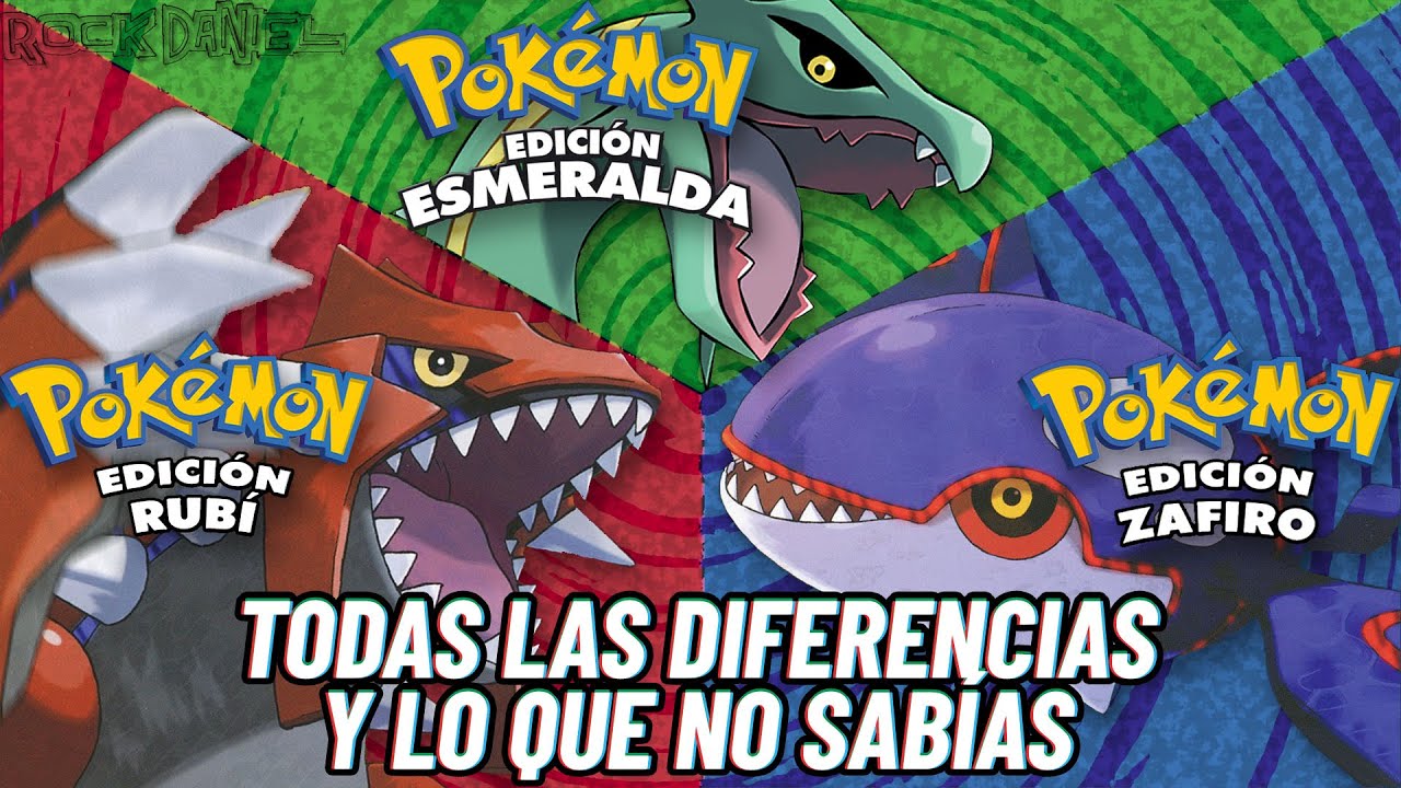 Todas las diferencias y curiosidades de Pokemon Esmeralda, RUBÍ y ZAFIRO