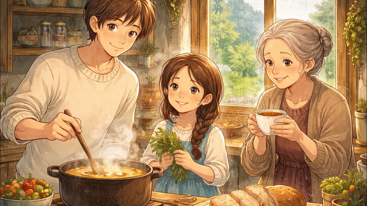 A Rainy Afternoon in the Countryside 🌧️ Cooking Something Warm | Cozy ASMR