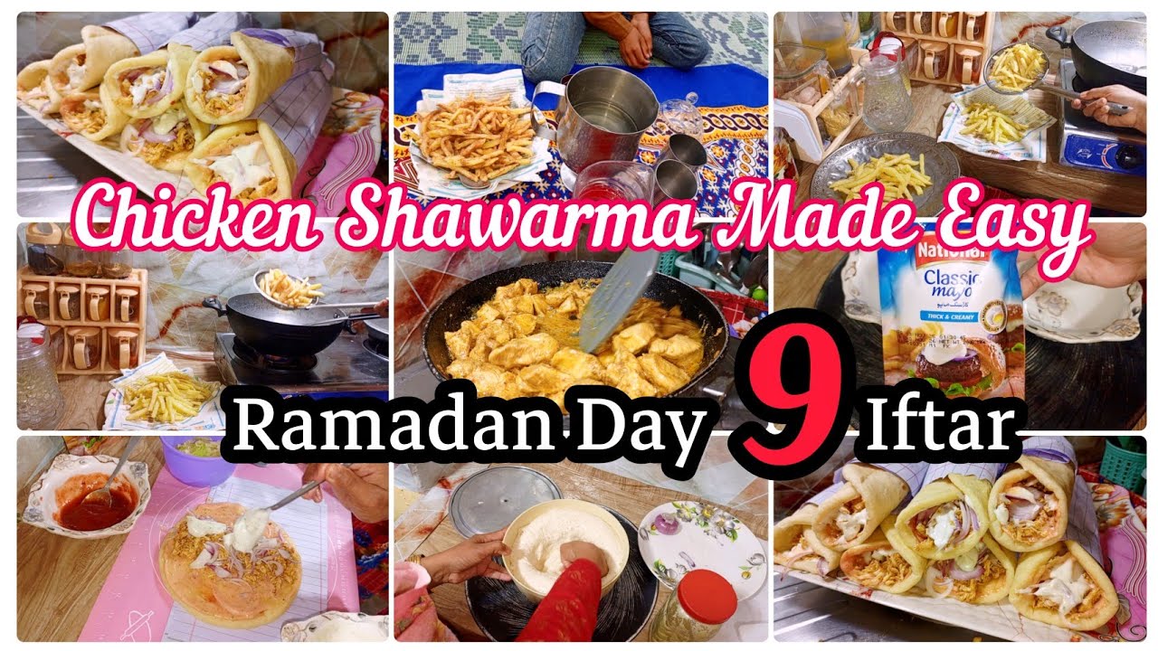 Real Ramadan Iftar Routine | Chicken Shawarma, Sauces & Fries at Home