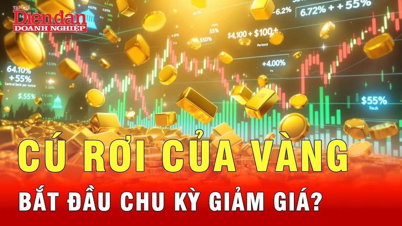 Giá vàng giảm mạnh - Cú rơi tạm thời hay đã đến thời đen tối? | Tin tức 24h