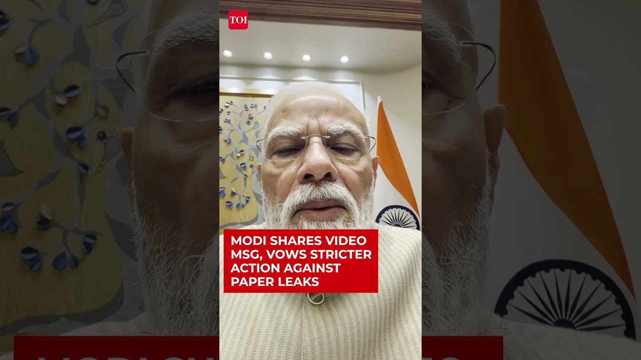 PM Modi Releases Late Night Video Message, Says 'More Strict Actions To Come Against Paper Leaks'