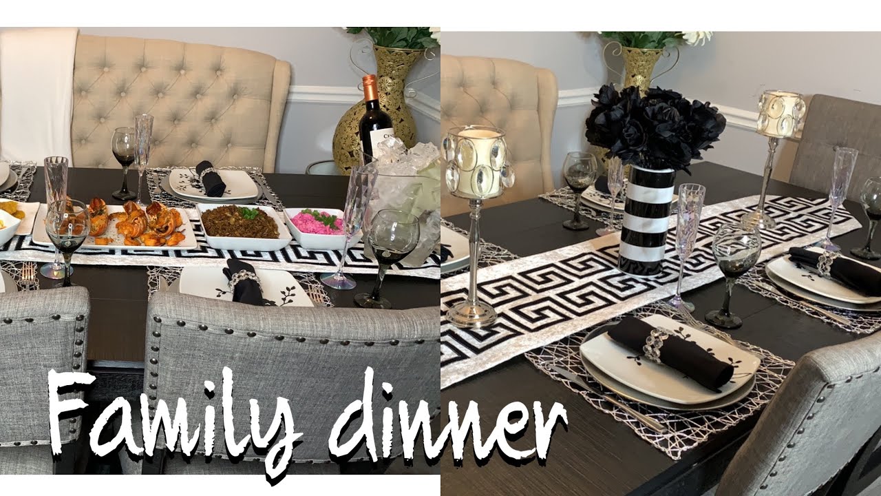 Table setup for family dinner #haitien food #Siana’s style
