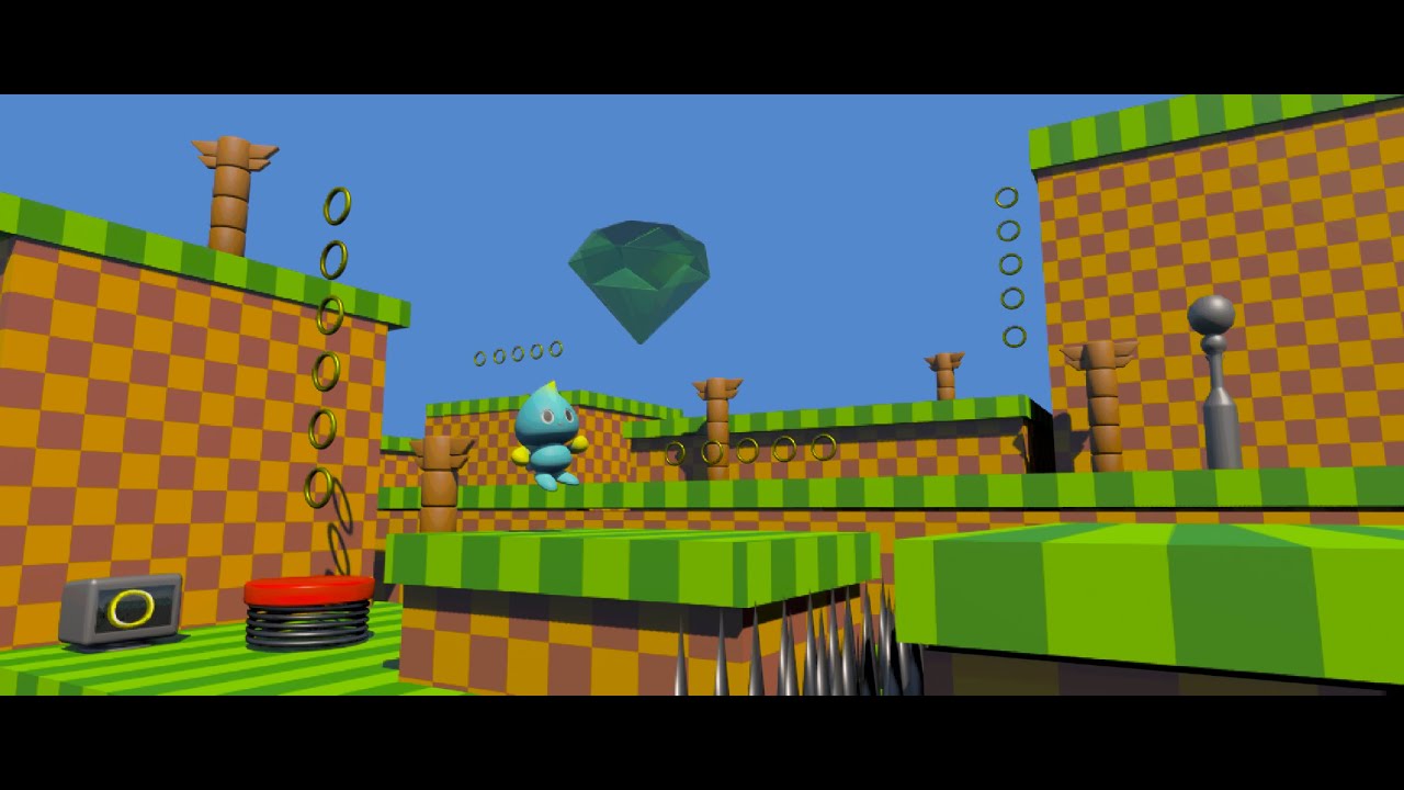 Sonic 3D Scene Tutorial - 3DS Max - Unreal - Photoshop Part 3
