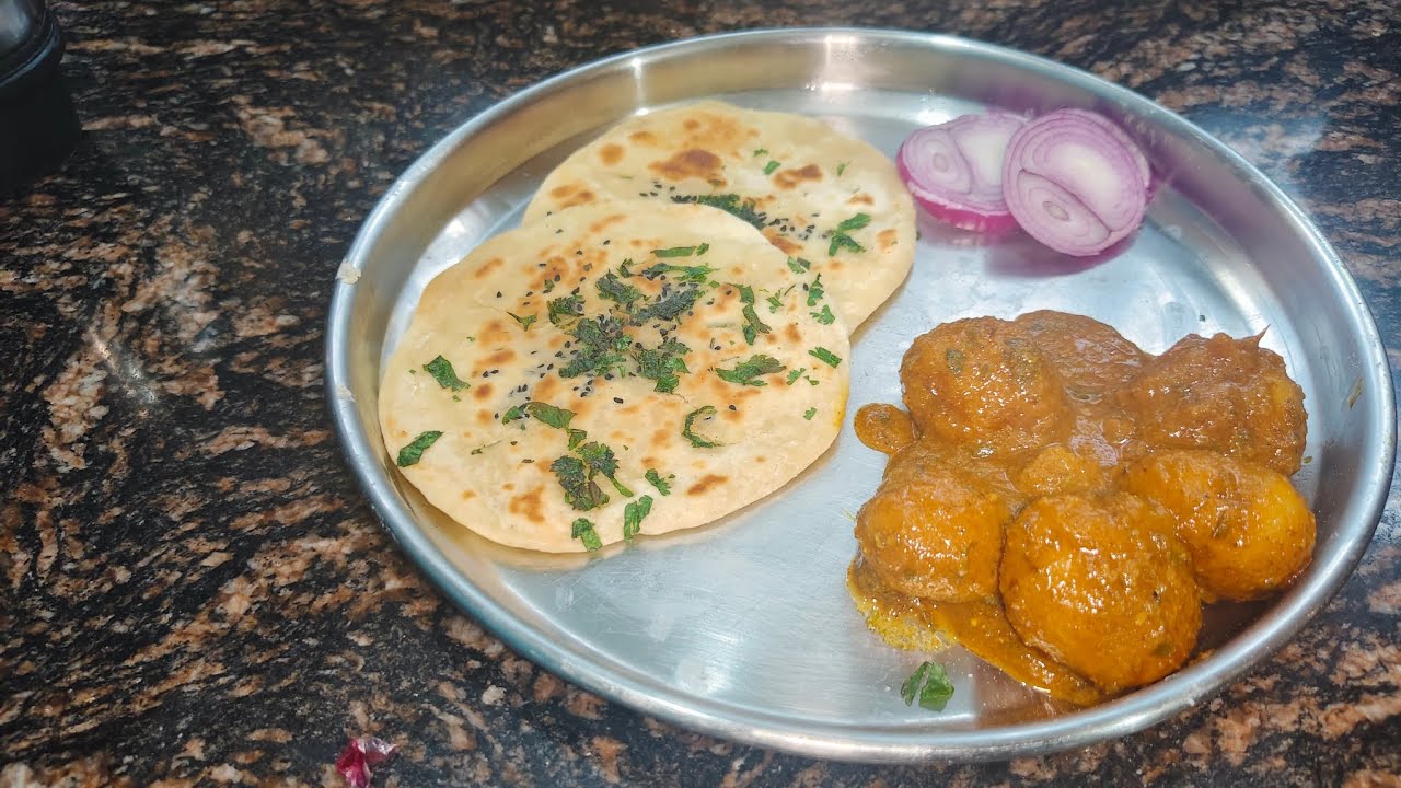 Aalu ki sabji tave wale Naan
