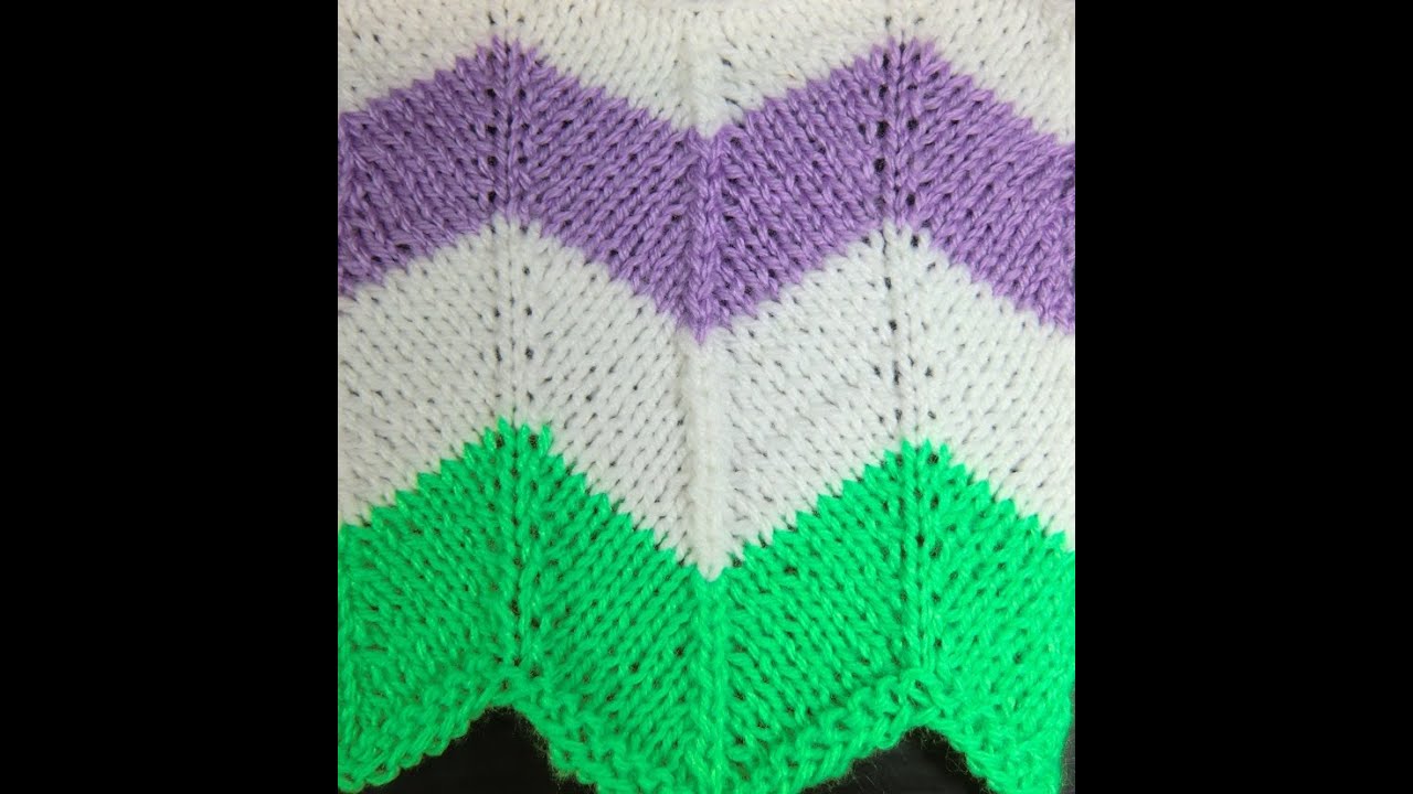 Strickmuster Nr.69 * ZICK ZACK MUSTER *