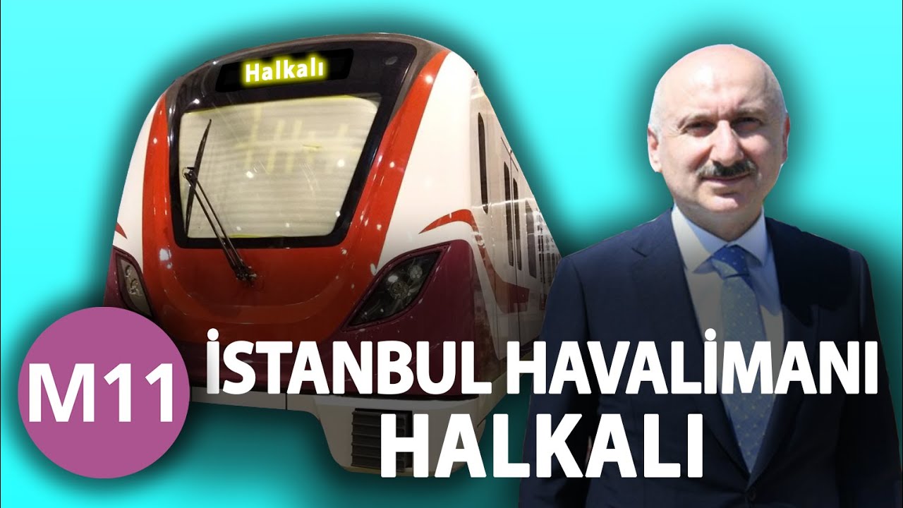 M11 İstanbul Havalimanı - Halkalı Metro Hattı Google Earth Turu