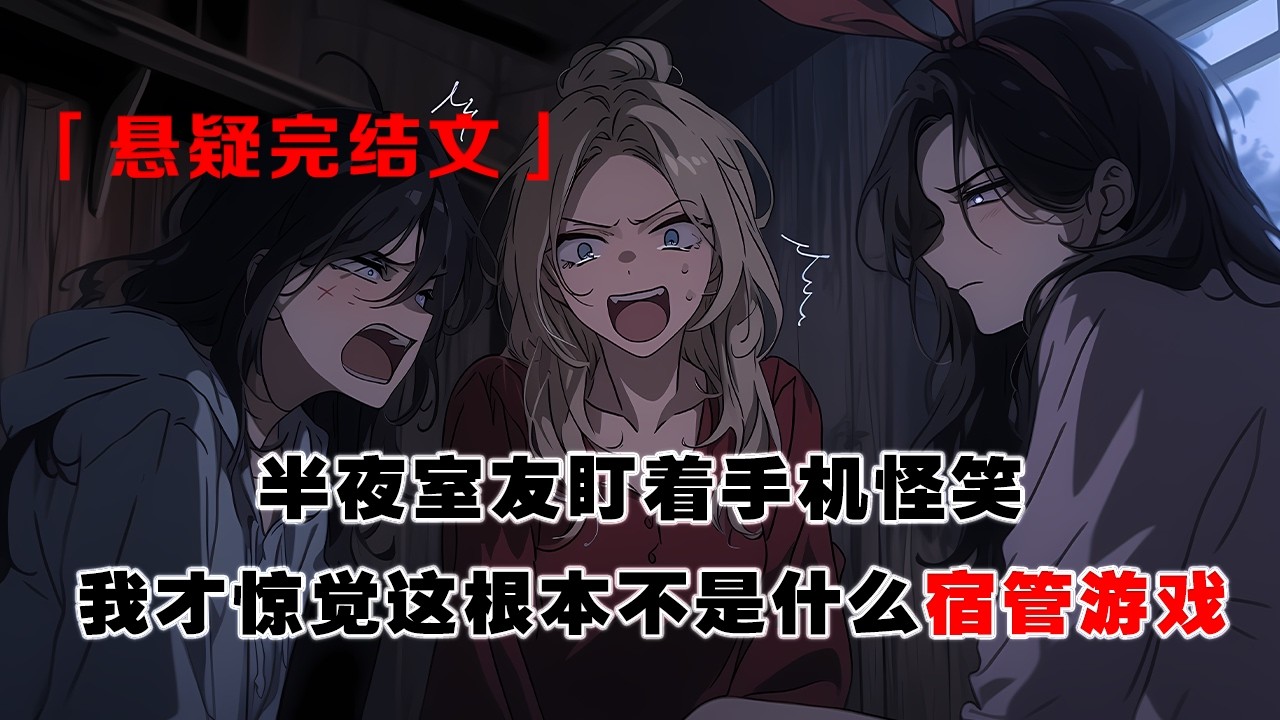💢 《封校後的恐怖遊戲》：半夜室友盯着手機怪笑，我收到消息：不要出聲！有人進宿舍了。隔壁傳來歡呼，我卻聽到尖利慘叫。當寢室燈光閃爍，我才驚覺——這根本不是什麼宿管遊戲。