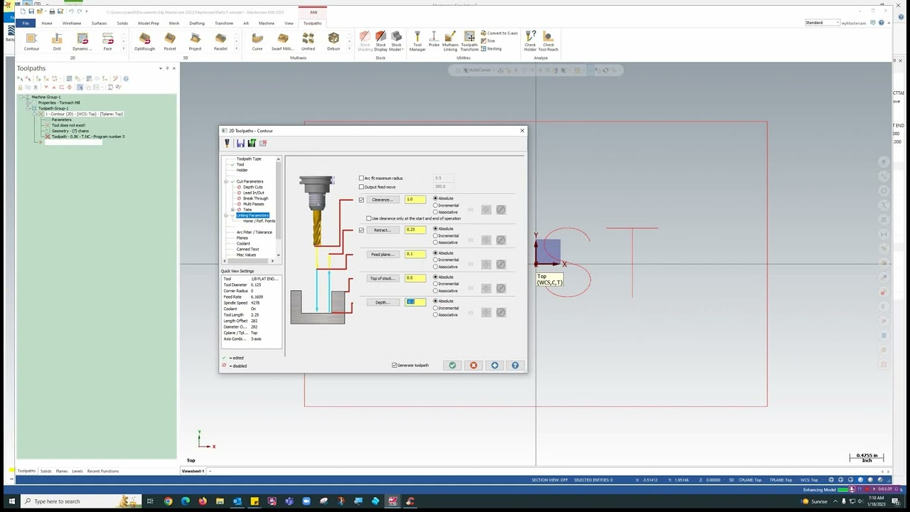 Stock Model Creation in 2023 Mastercam