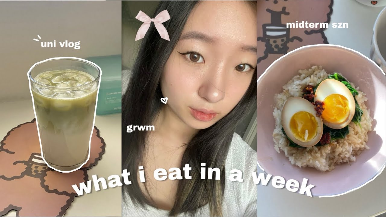 what i eat in a week🍽️: exam season @ uwaterloo, recovering from a cold, studying and cooking