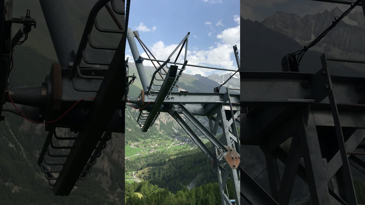 Descente en t&eacute;l&eacute;si&egrave;ge de Chemeuille &agrave; Lannaz