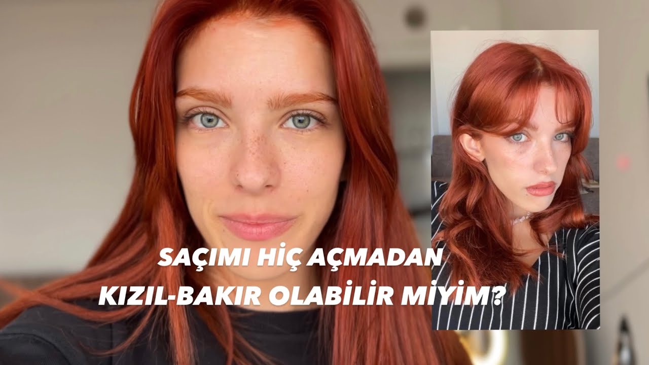 Kızıl saç boyama , bakır saç yıpratır mı? , hiç açmadan bakır saç tutar mı? CEVAPLAR BURDA 💘