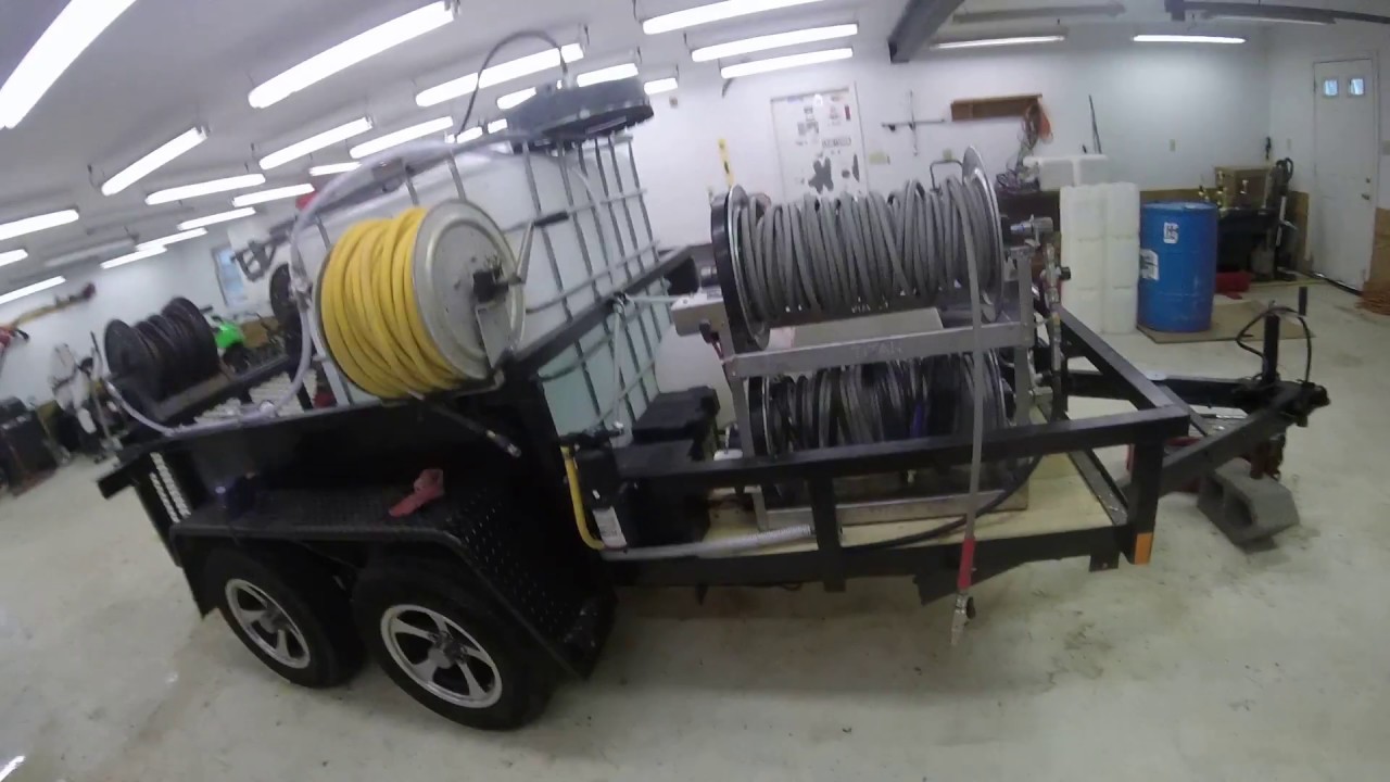 Pressure Washing  & Soft Washing Trailer Setup
