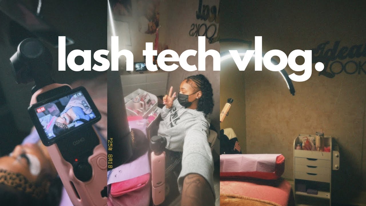 DAY IN THE LIFE OF A 💰RICH💰LASH TECH | REAL BREA D🩰💕