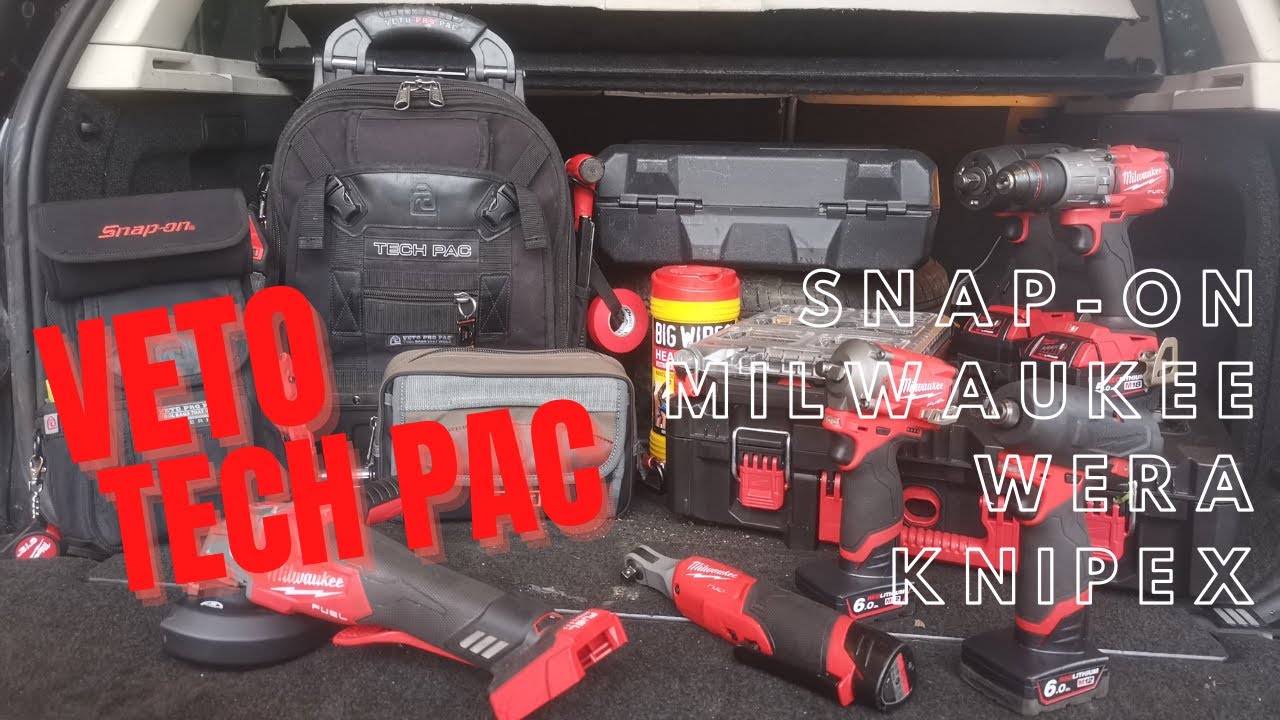 A Mechanics Veto Pro Pac Tech-Pac Blackout Loadout (Knipex, Snap-On, Milwaukee, Wera)