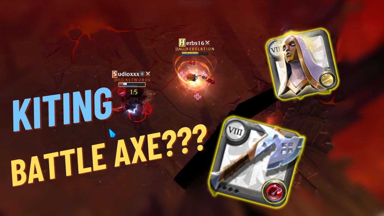 Kiting Battle Axe | Corrupted Dungeon | Albion Online