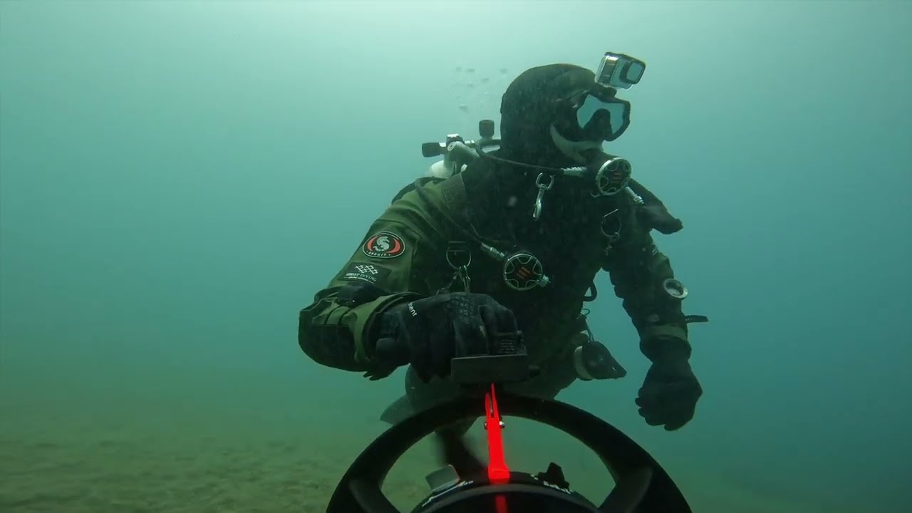 Ghost Diving harbor survey with underwater scooter (DPV)