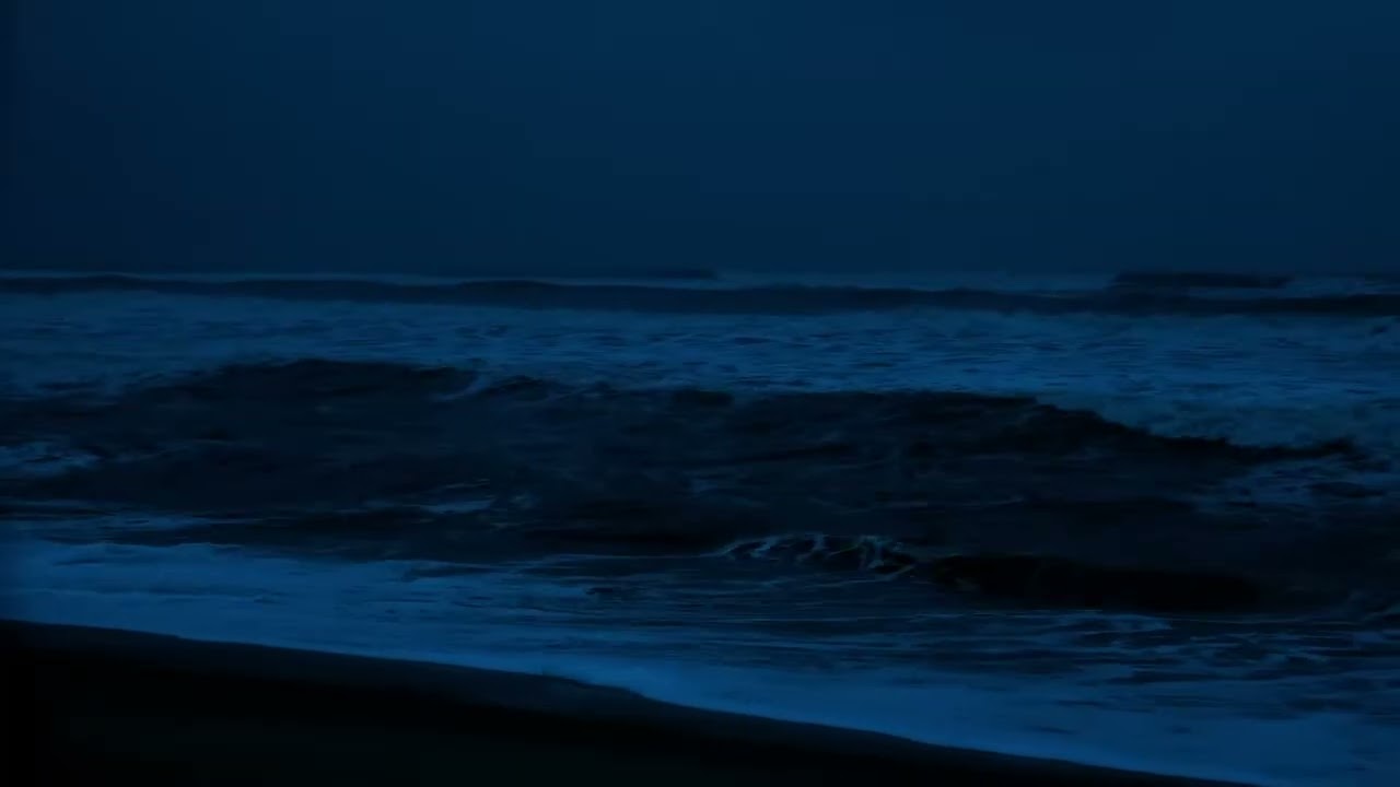 Serene Sleep with Ocean Waves   Relaxing Night Sounds for Stress Relief & Sleep Instantly