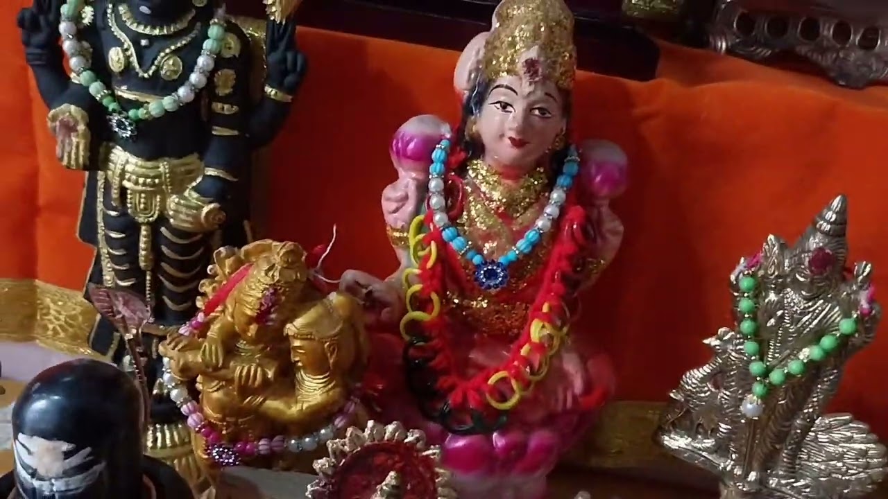 Cleaning pooja area 
