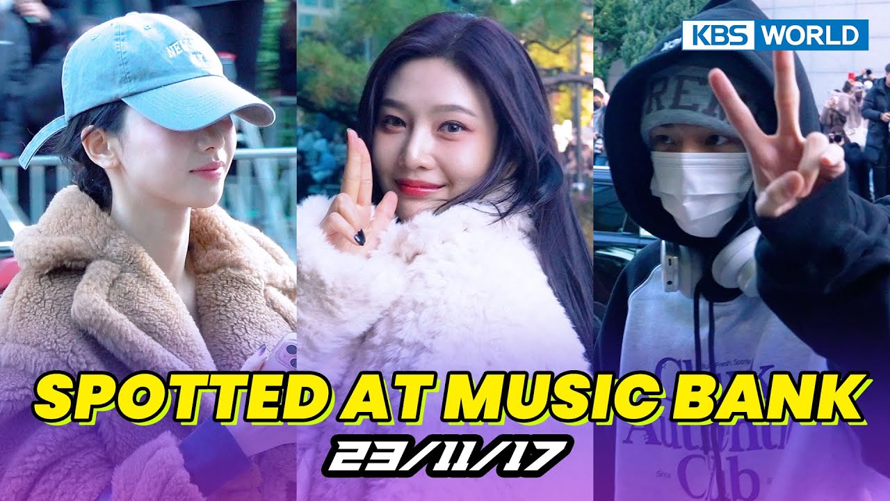 [4K] (Spotted at Music Bank) Red Velvet, Stray Kids, aespa, ZB1 뮤직뱅크 출근길 20231117 | KBS WORLD TV