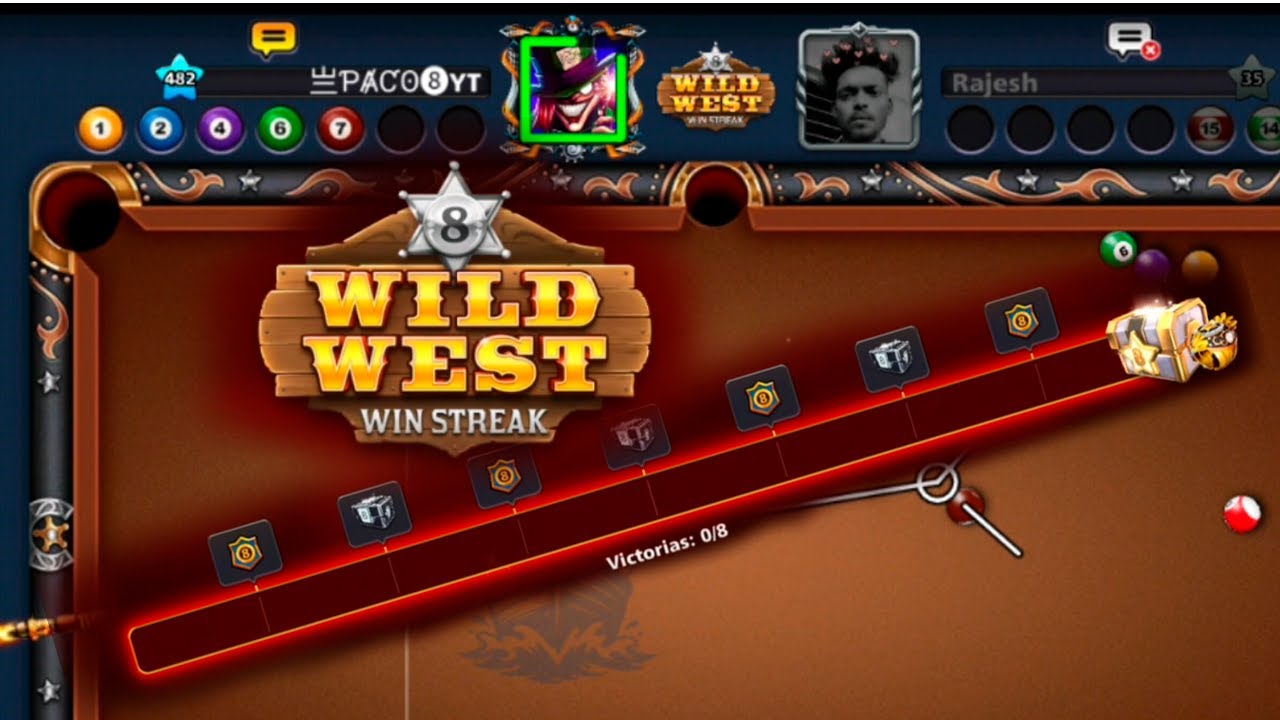 Ganando el Wild West! | Evento WinStreak | Bola 8 | 8 Ball Pool