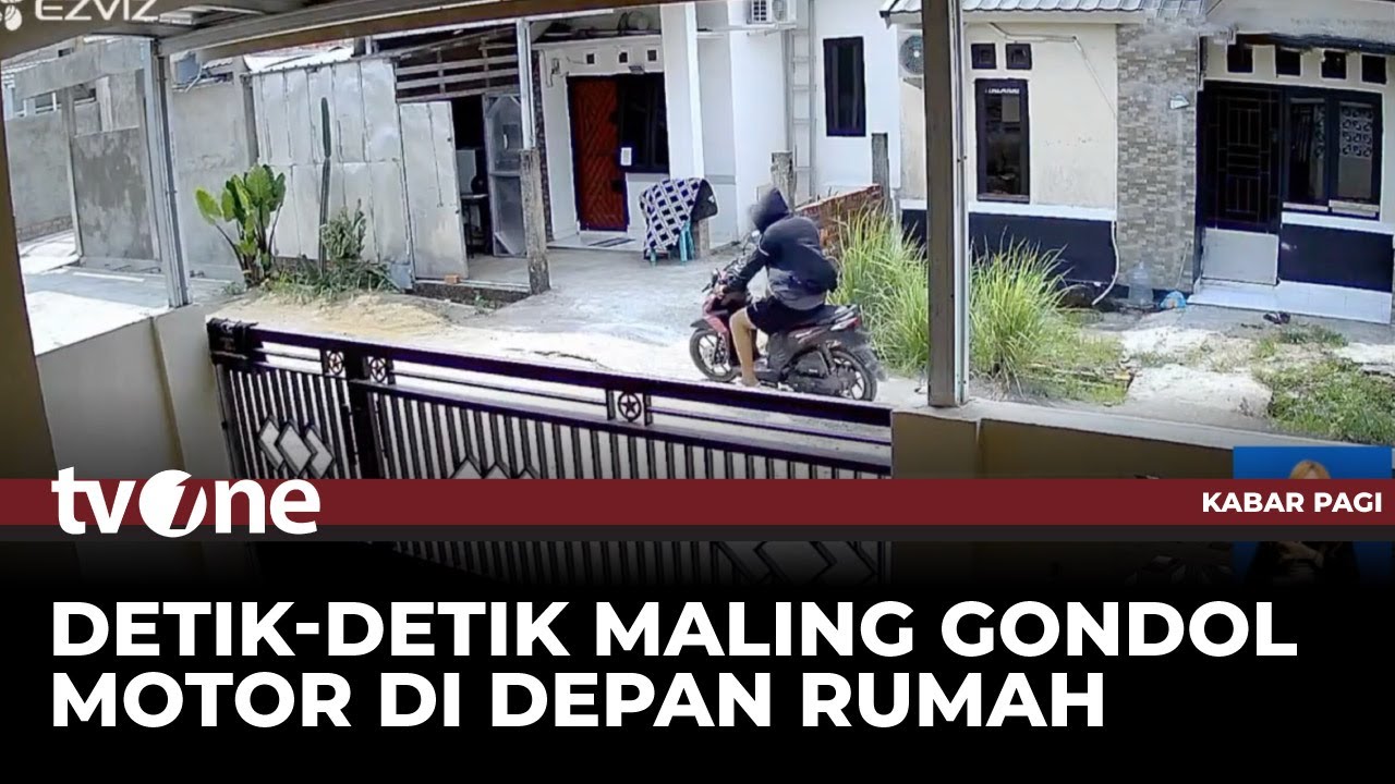 Sat-set! Aksi Curanmor di Perumahan Terekam CCTV, Satu Motor Berhasil Digondol | Kabar Pagi tvOne