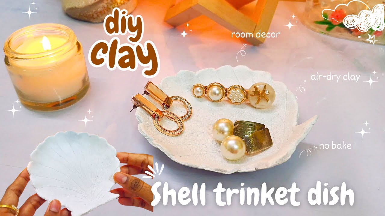 How to use Fevicryl Mouldit clay: Beginner's guide + Shell trinkets