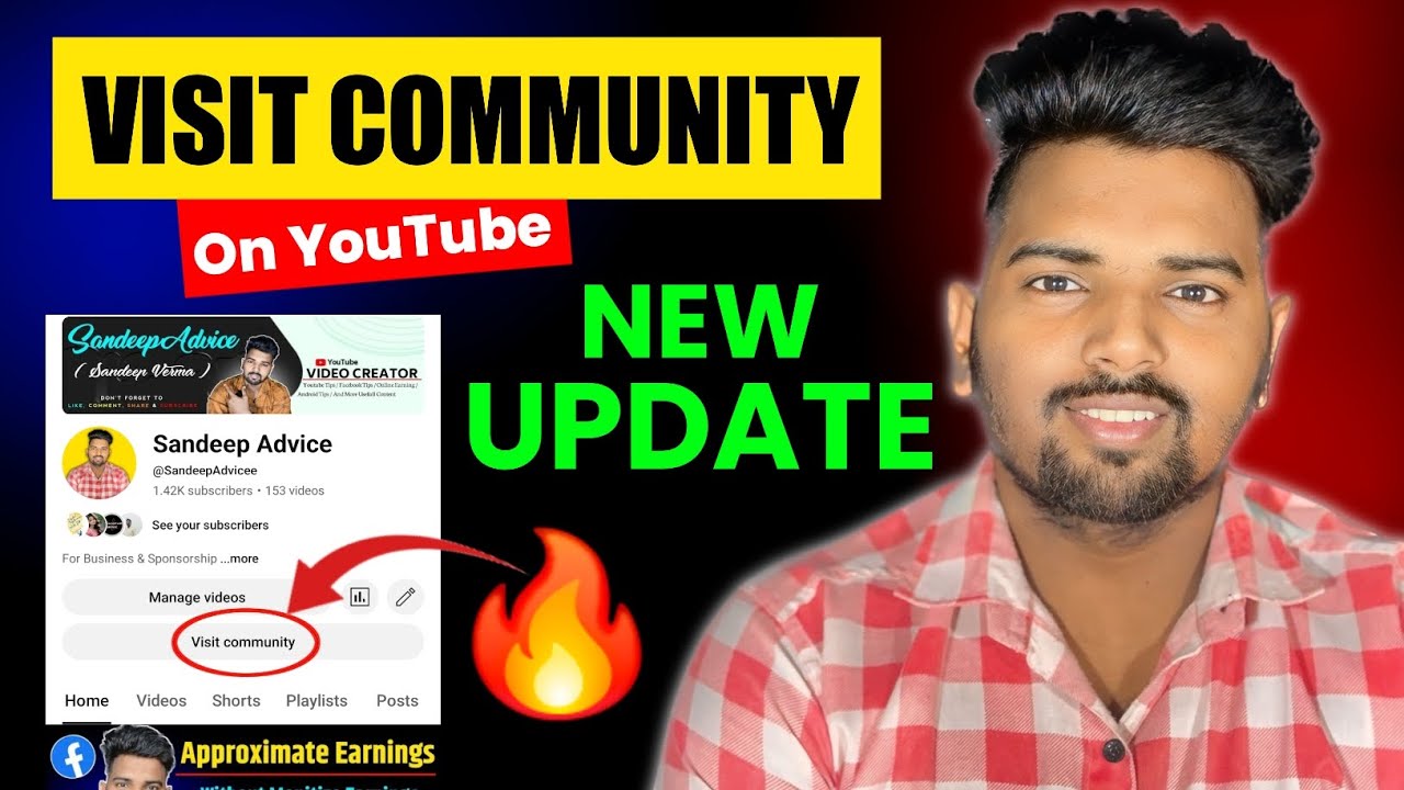 Visit Community On YouTube | Visit Community Kya | Youtube Visit Community Kya Hai | Sandeep Advice