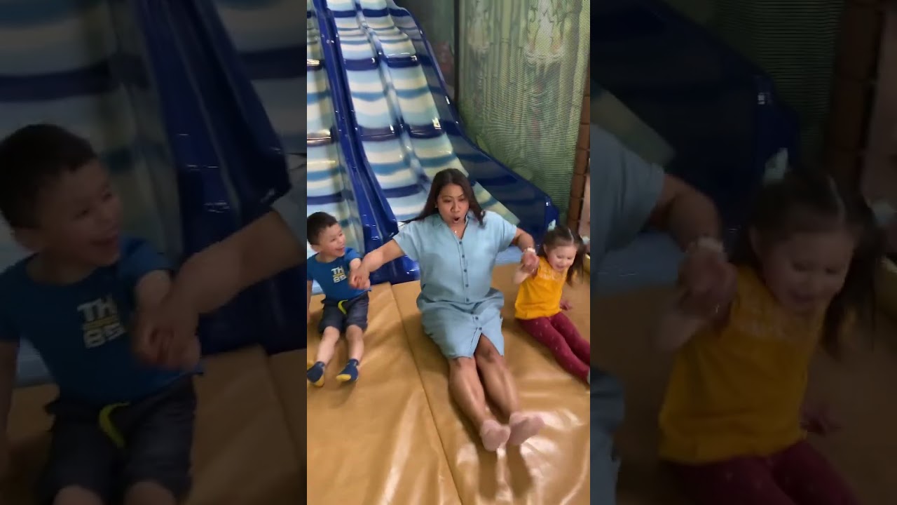Longest Indoor Slide | Indoor Playground🛝 #indoorplayground #themerkelsfamily #germany