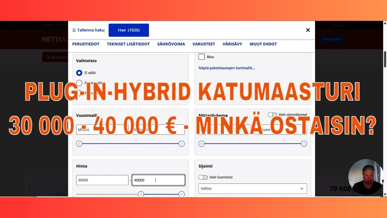 Paras k&auml;ytetty plug-in-hybridikatumaasturi? | Budjetti 30 000&ndash;40 000 &euro; | KaaraTV Antti Liinp&auml;&auml;