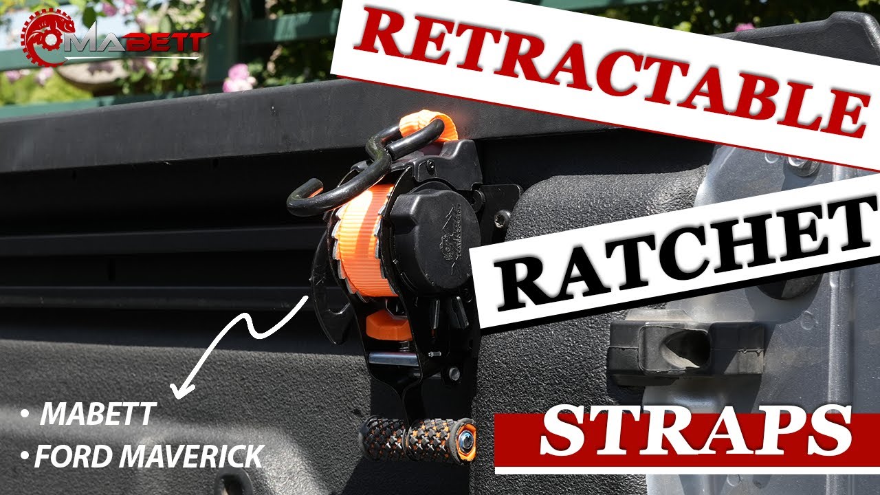Mabett Retractable Ratchet Straps for Ford Maverick! #fordmaverick    #caraccessories