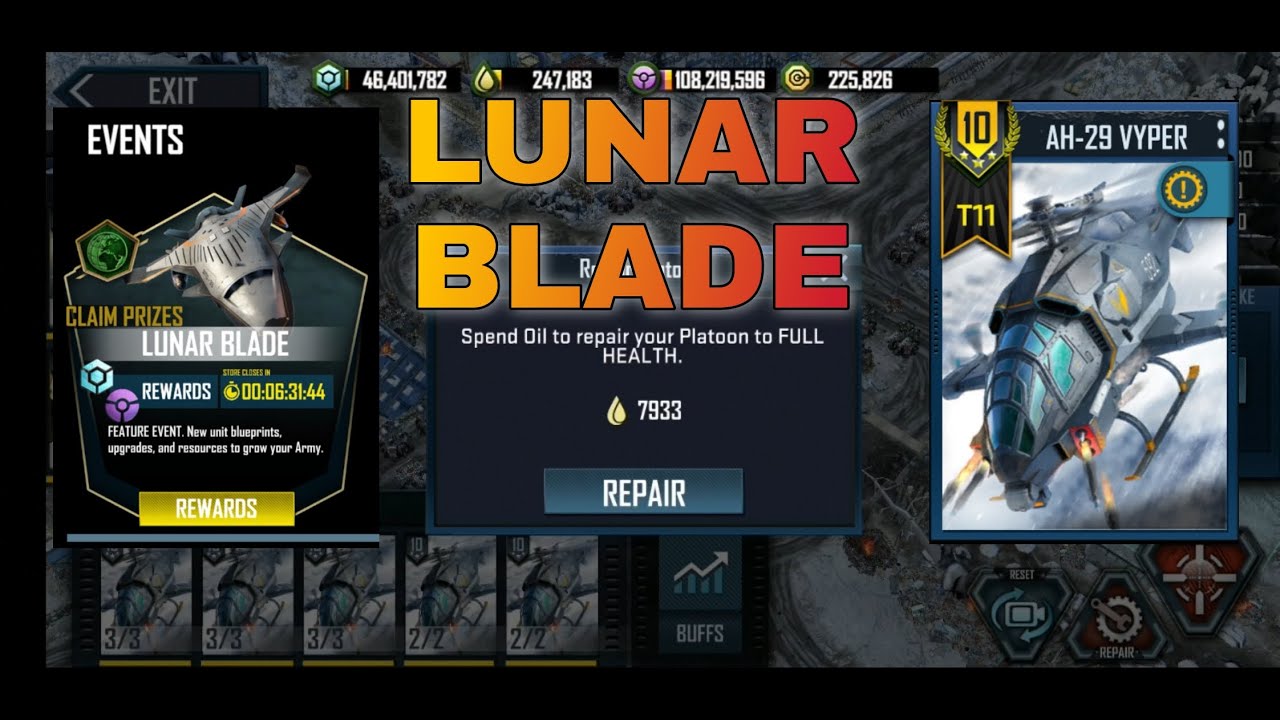 WCRA: LUNAR BLADE TIER 11.0/ Using Only AH-29 VYPER!!           Equipment Setup on the Description 👇