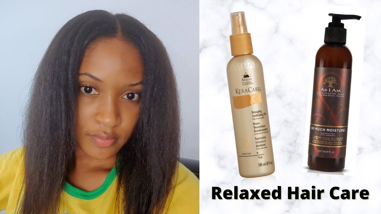 AS I AM so much moisture vs KERACARE detangling conditioning mist | Relaxed Hair Product Reviews