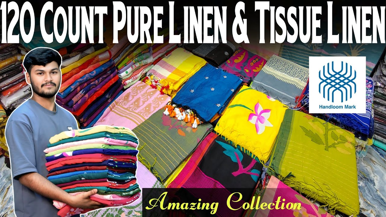 120 Count Pure Linen | Tissue Linen | Kantha Stitch Pure Khadi | Khadi Cotton | Pure Mal Cotton