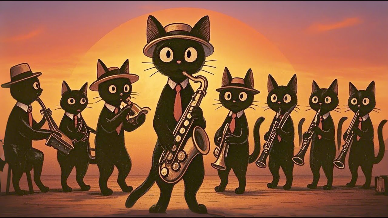 Smooth Jazz & Deep Bass Vibes – Wake Up Like a Black Cat