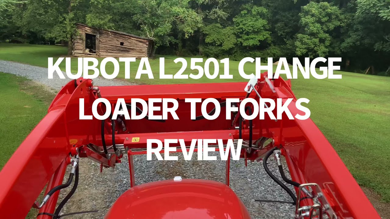 KUBOTA L2501....GLAD I BOUGHT IT TRACTOR AND FORK REVIEW.